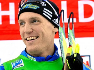 Шведский биатлонист выиграл гонку преследования